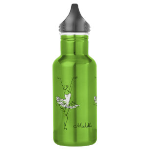 Ballerina individuelle Name Wasserflaschen Edelstahlflasche