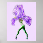 Ballerina Iris Blume Ballet Dancer Poster (Vorne)