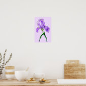 Ballerina Iris Blume Ballet Dancer Poster (Küche)