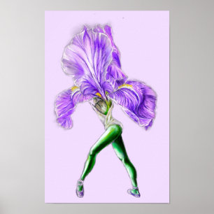 Ballerina Iris Blume Ballet Dancer Poster