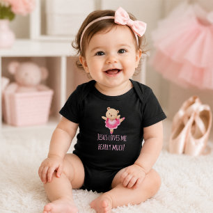 Ballerina Jesus liebt mich kaum Christian Baby Strampler