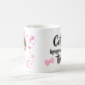 Ballerina-Kaffee behält mich auf meinen Zehen Kaffeetasse (Mittel)