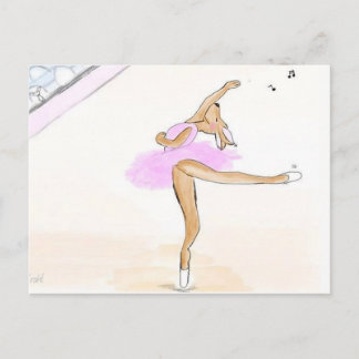 Ballerina Kängaru Tanzen liebe postkarte