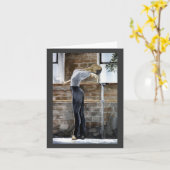 Ballerina Karte (Gelbe Blume)