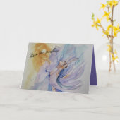 Ballerina Karte (Gelbe Blume)