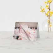 Ballerina-Karte Karte (Gelbe Blume)