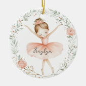 Ballerina Keramik Ornament (Vorne)