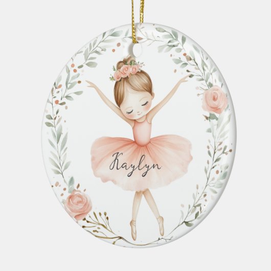 Ballerina Keramik Ornament (Links)