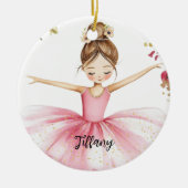 Ballerina Keramik Ornament (Vorne)