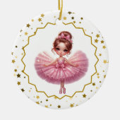 Ballerina Keramik Ornament (Vorne)