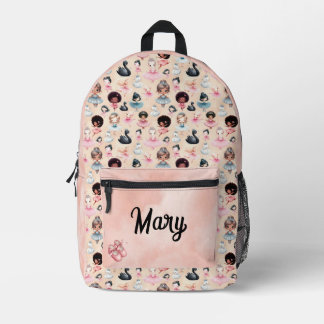 Ballerina-Kind-Rucksack Bedruckter Rucksack