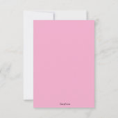 Ballerina Kindergeburtstag Party Einladung (Rückseite)