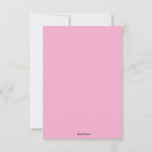 Ballerina Kindergeburtstag Party Einladung (Rückseite)