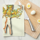 Ballerina Kitchen Handtuch Ballet Tänzer Girl (Viertel Falte)