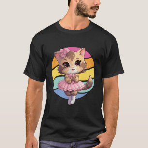 Ballerina Kitten-Girl Cat Ballett Tanzen Ballerina T-Shirt