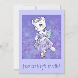 Ballerina Kitty Einladung