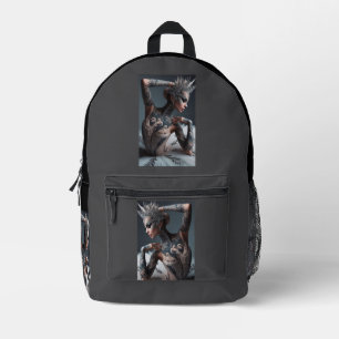 ballerina Kosmetische Beutel - Ausdrückliche Linie Bedruckter Rucksack