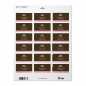 Ballerina Labels Adressaufkleber (Vorne)