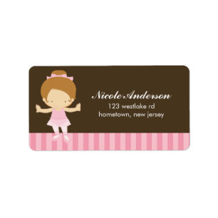 Ballerina Labels Adressaufkleber
