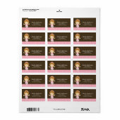 Ballerina Labels Adressaufkleber (Vorne)