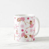 Ballerina Leaping in Rosa Kaffeetasse (VorderseiteRechts)