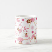 Ballerina Leaping in Rosa Kaffeetasse (Mittel)