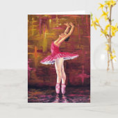 "Ballerina" (leere Karte) Karte (Gelbe Blume)