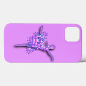 Ballerina Lila iPhone Case Ballett Tänzerin Frau (Rückseite (Horizontal))