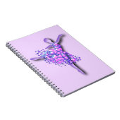 Ballerina Lila Notebook Ballet Dancer Girl Notizblock (Rechte Seite)
