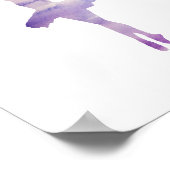 Ballerina Lila Painting Poster (Ecke)