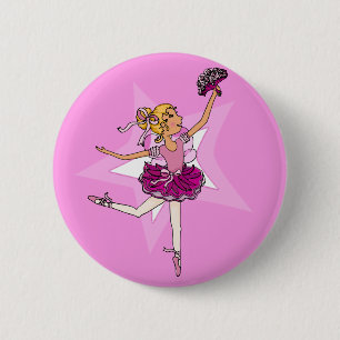 Ballerina lila rosa Startaste Button
