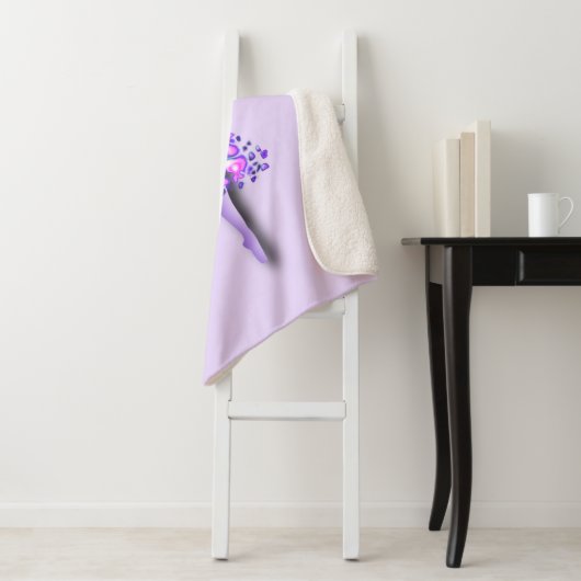 Ballerina Lila Sherpa Ballet Ballet Tänzerin Sherpadecke (Beispiel)