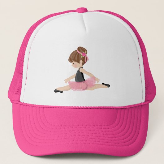 Ballerina Lover Pink Truckerkappe (Vorderseite)