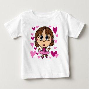 Ballerina-Mädchen-Baby-Ballettröckchen-Bodysuit Baby T-shirt