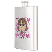 Ballerina-Mädchen Flachmann (Links)