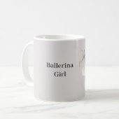 Ballerina-Mädchen-Hase im Tutu Kaffeetasse (Vorderseite Links)