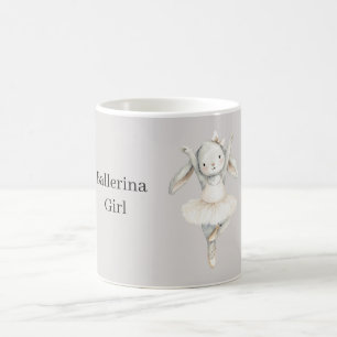 Ballerina-Mädchen-Hase im Tutu Kaffeetasse