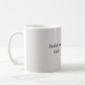 Ballerina-Mädchen-Hase im Tutu Kaffeetasse (Links)