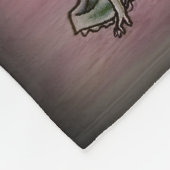 Ballerina-Mädchen mit Elefanten Fleecedecke (Ecke)