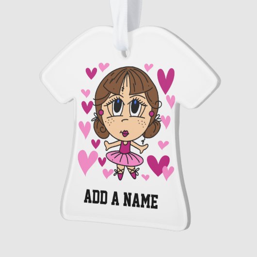 Ballerina-Mädchen Ornament (Vorderseite)