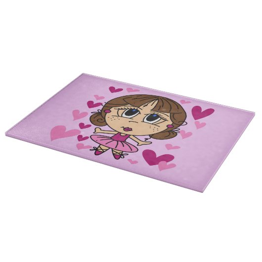 Ballerina-Mädchen Schneidebrett (Ecke)