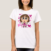 Ballerina-Mädchen T-Shirt (Vorderseite)