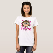 Ballerina-Mädchen T-Shirt (Vorne ganz)