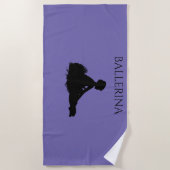 BALLERINA Mädchentuch. Strandtuch (Vorderseite)