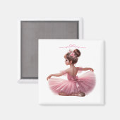 Ballerina-Magnet Magnet (Vorderseite/Rückseite)