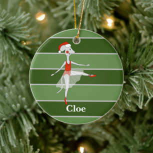 Ballerina-Maus-Weihnachtsspecial Keramik Ornament