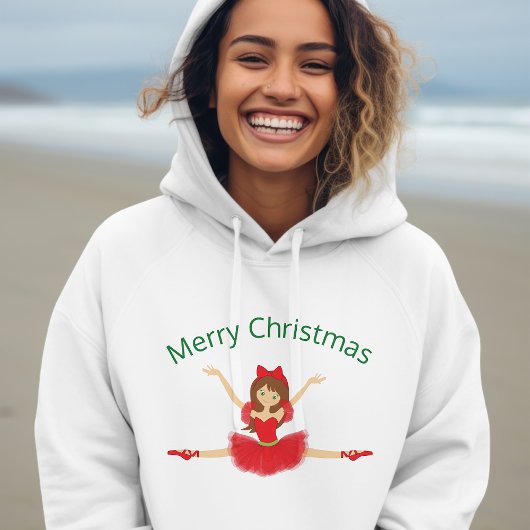 Ballerina Merry Christmas | Ballett Hoodie