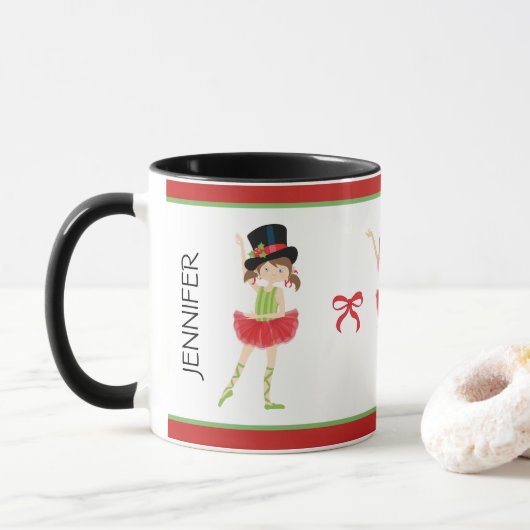 Ballerina Merry Christmas | Ballett Tasse (Mit Donut)