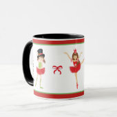 Ballerina Merry Christmas | Ballett Tasse (Vorderseite Links)