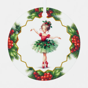 Ballerina-Metalldekoration Ornament Aus Metall